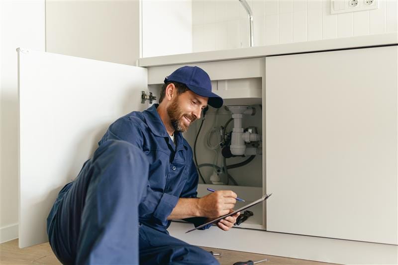 Residential plumber providing service in a Ladera Ranch home